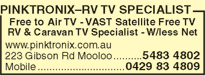 PinkTronix-RV TV Specialist - Accommodation Bookings 4