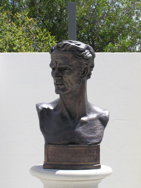 Adam Lindsay Gordon Bronze Bust - Accommodation Bookings 0