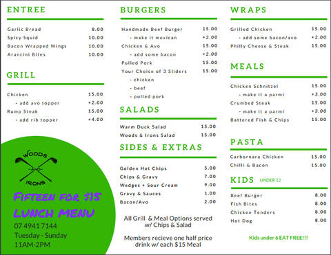 Woods And Irons Restaurant @ The Moranbah Golf Club - Accommodation Bookings 4