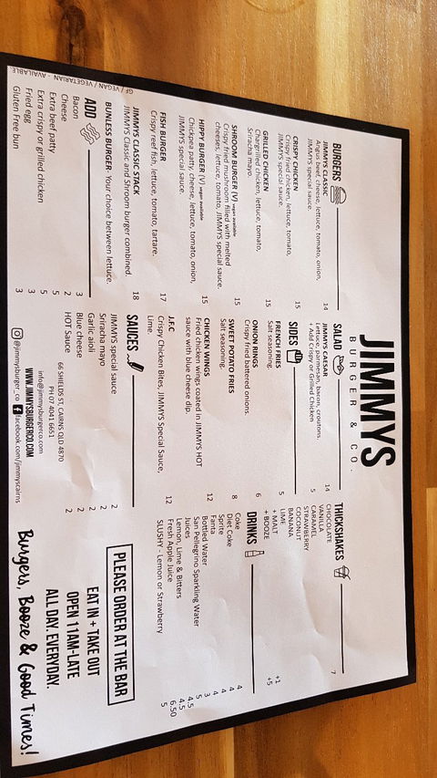 Jimmys Burger & Co - Accommodation Bookings 3