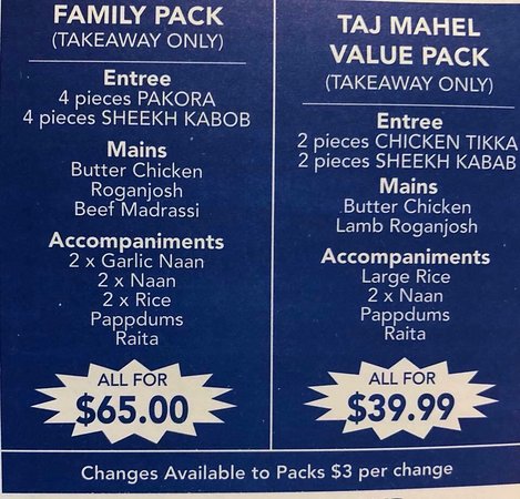 Taj Mahal Indian Restaurant - Accommodation Bookings 0