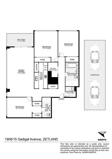 Gadigal Groove - Modern And Bright 3BR Executive Apartment In Zetland With Views - Accommodation Bookings 11