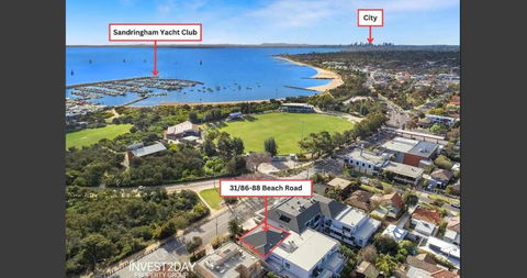 Luxury Beachfront Apartment In Sandringham - Accommodation Bookings 1