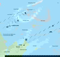 Fly to Green Island - Cruise Return - Accommodation Bookings